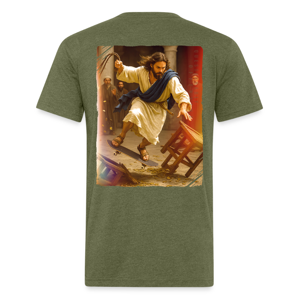 The Drive (Back Hit) - Premium  T-Shirt - heather military green