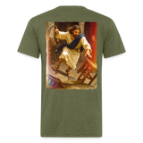 The Drive (Back Hit) - Premium  T-Shirt - heather military green