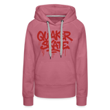 The Drip - Women’s Premium Pullover Hoodie with Red-Text - mauve
