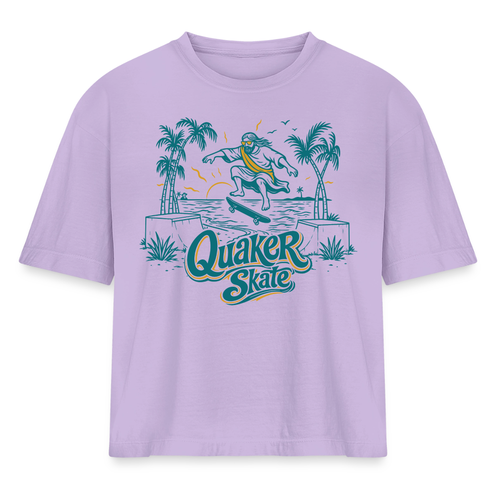 The Trestle | Cropped T-Shirt - lavender