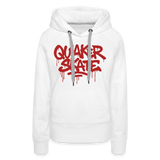 The Drip - Women’s Premium Pullover Hoodie with Red-Text - white