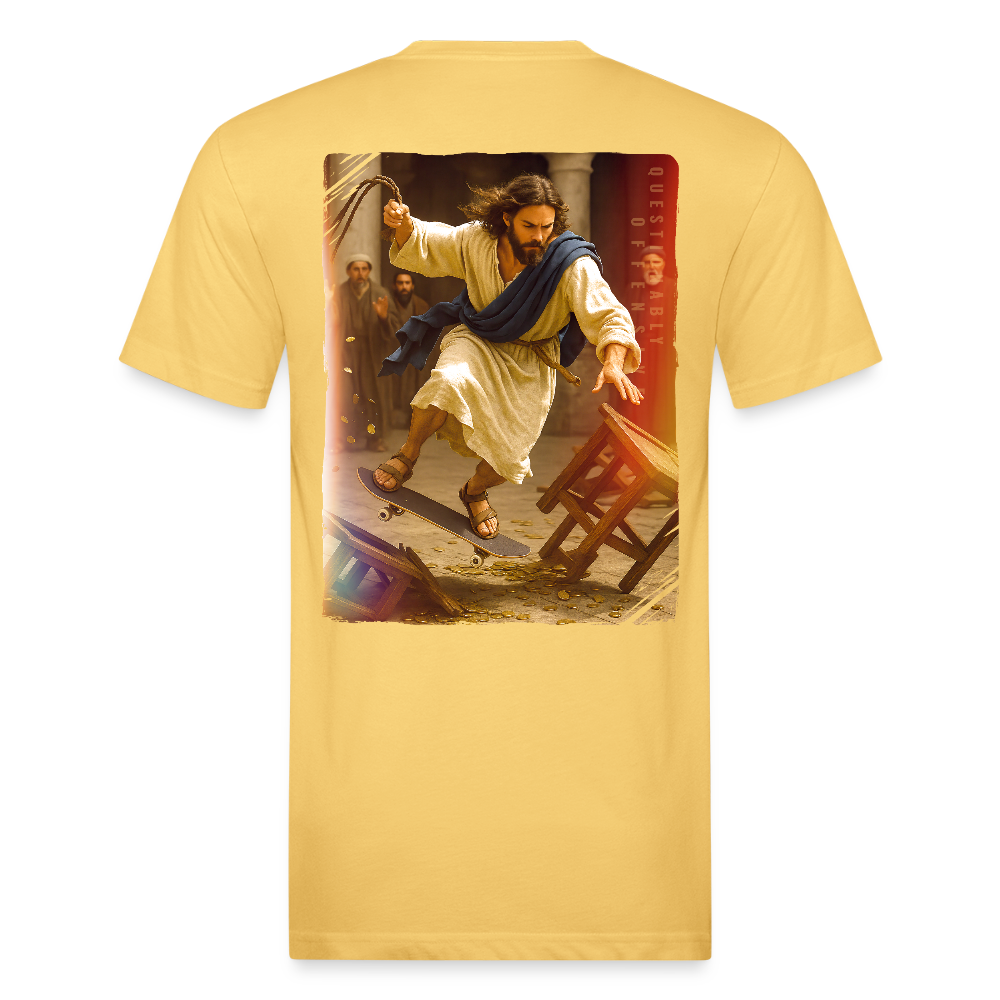 The Drive (Back Hit) - Premium  T-Shirt - pastel yellow