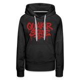The Drip - Women’s Premium Pullover Hoodie with Red-Text - black
