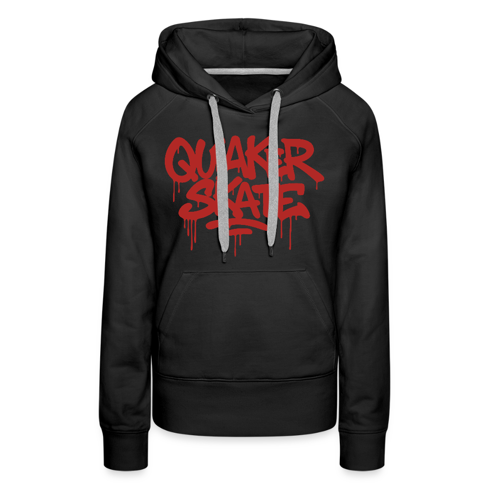The Drip - Women’s Premium Pullover Hoodie with Red-Text - black