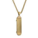 Skateboard Pendant (Gold)