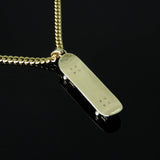 Skateboard Pendant (Gold)