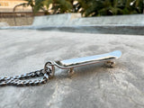 Skateboard Pendant (Silver)