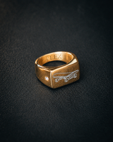 Skateboard Ring – Custom Engraving Available (Gold)
