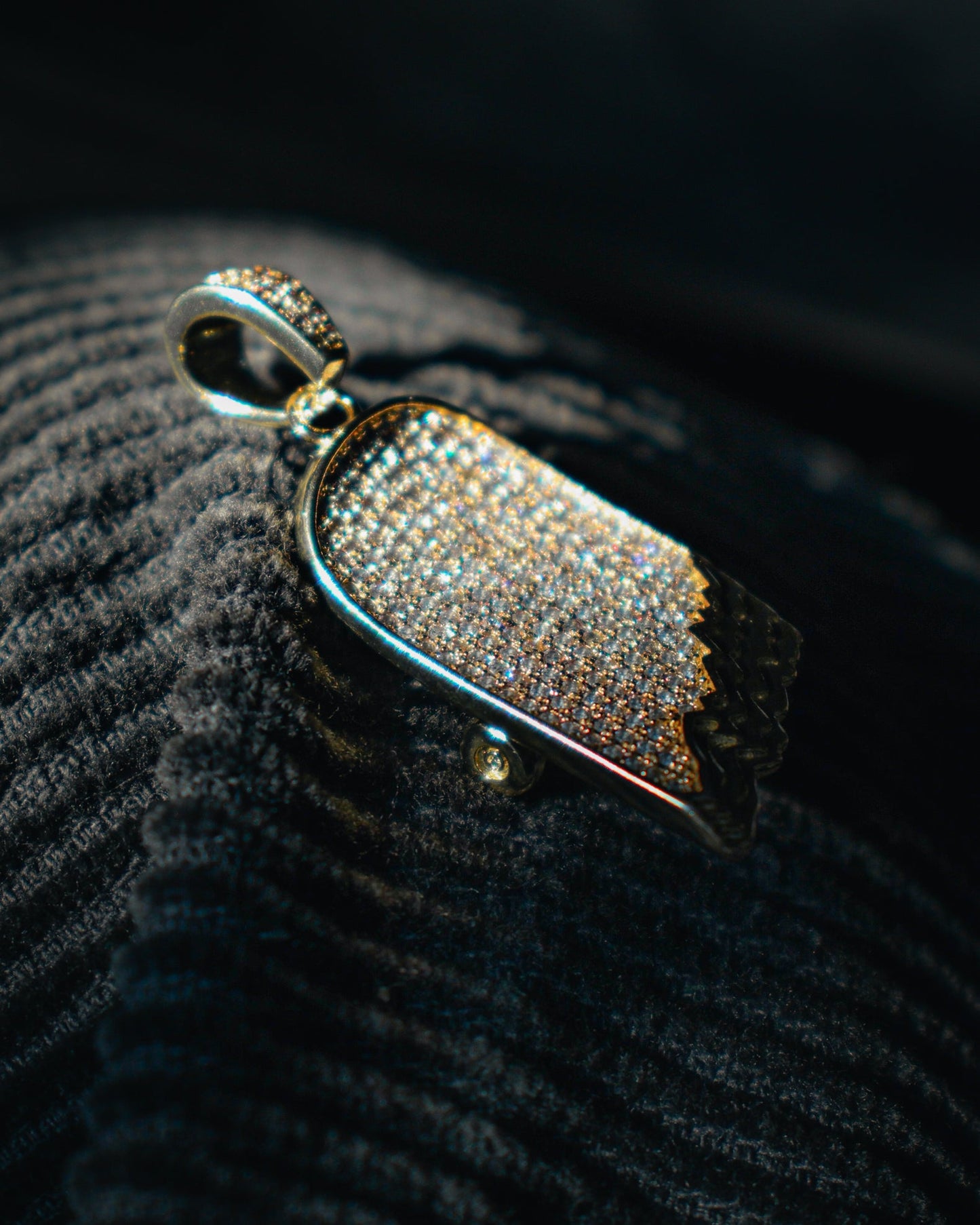 ICED OUT Broken Deck Pendant (Gold)