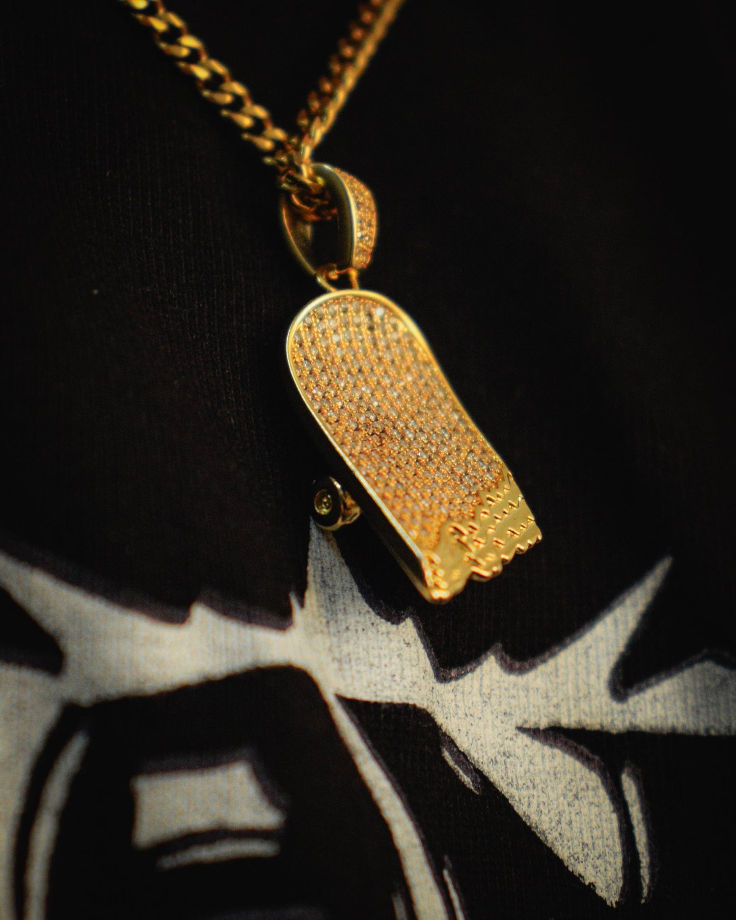ICED OUT Broken Deck Pendant (Gold)