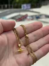Skateboard Truck Pendant (Gold)
