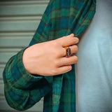 Skateboard Ring – Custom Engraving Available (Gold)