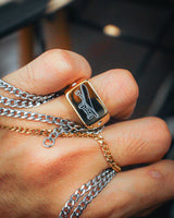 Skateboard Ring – Custom Engraving Available (Gold)