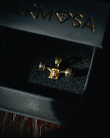 Skateboard Truck w/Wheels Pendant (Gold)