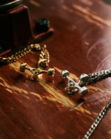 Skateboard Truck w/Wheels Pendant (Silver)