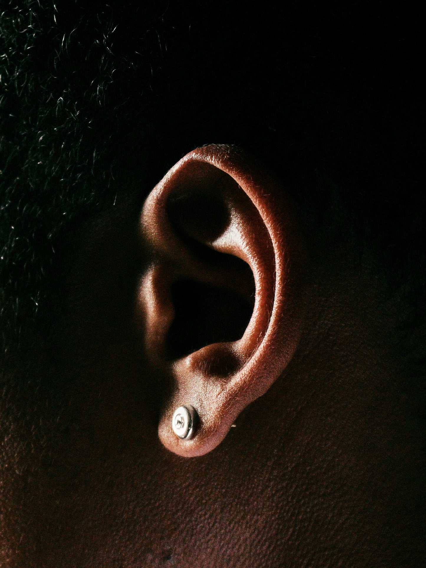 Skateboard Wheel Stud Earrings (Silver)
