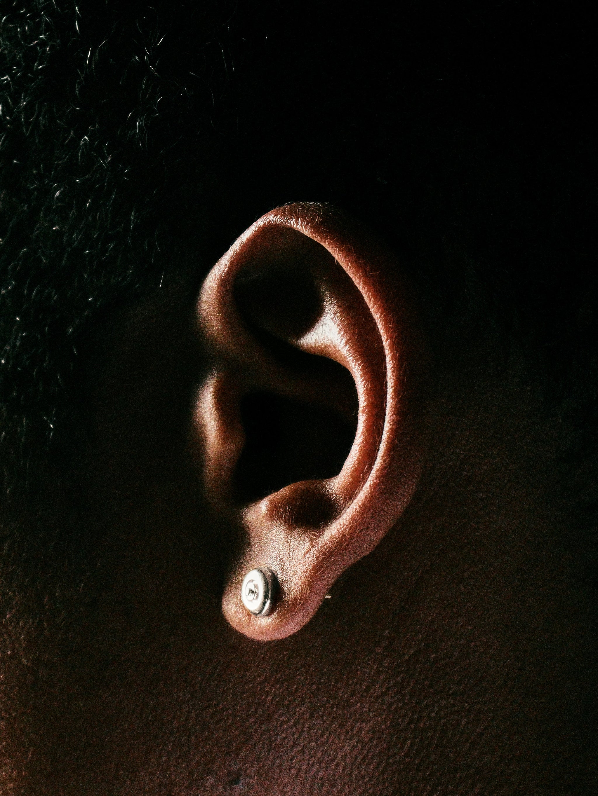 Skateboard Wheel Stud Earrings (Silver)