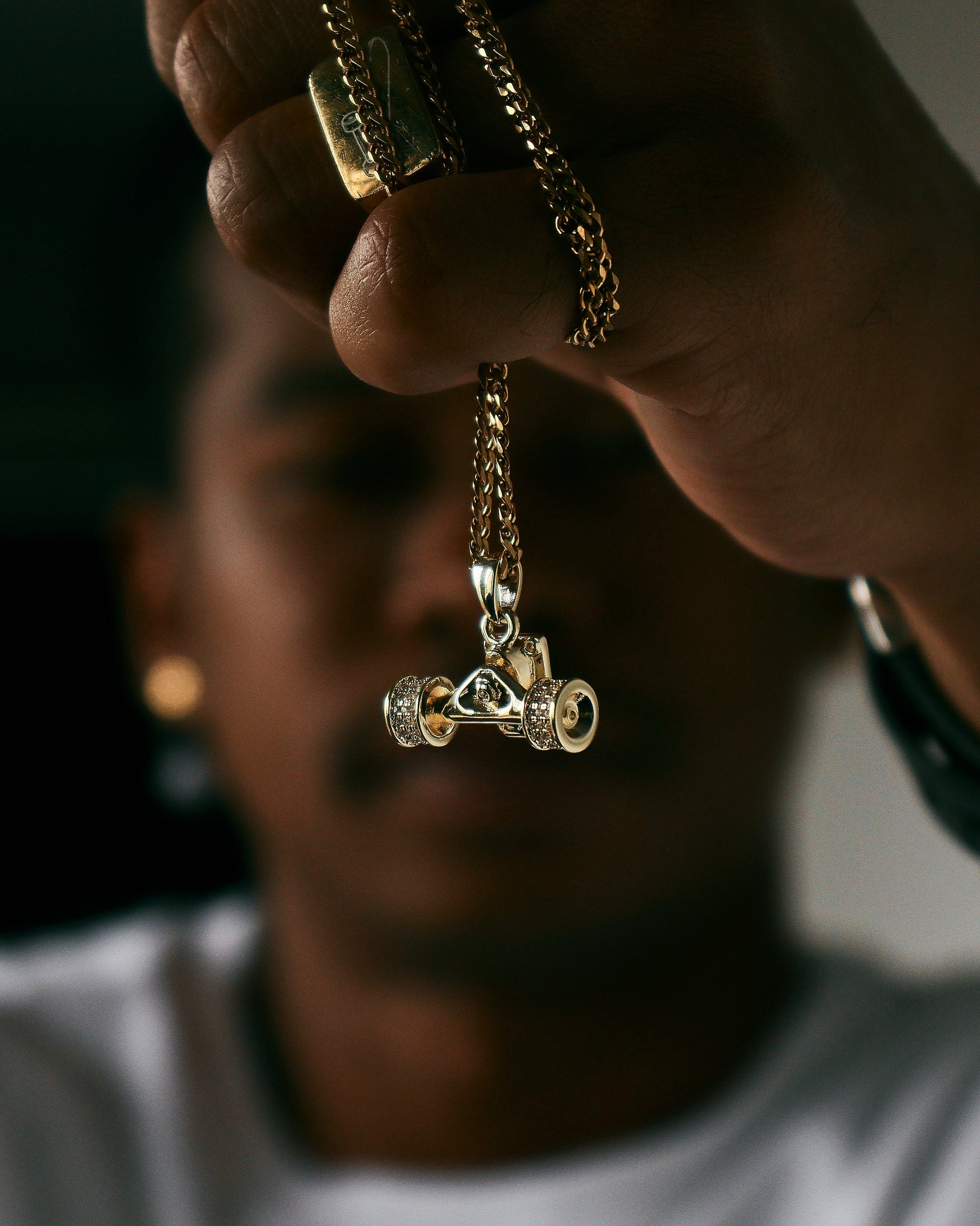 ICED OUT Truck Pendant (Gold)